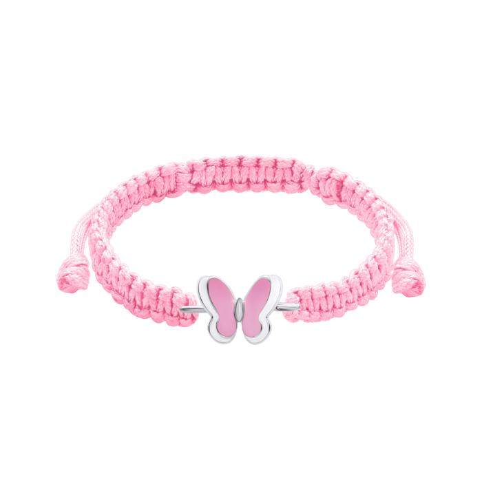 Браслет плетений Метелики  рожеві - Зображення 1