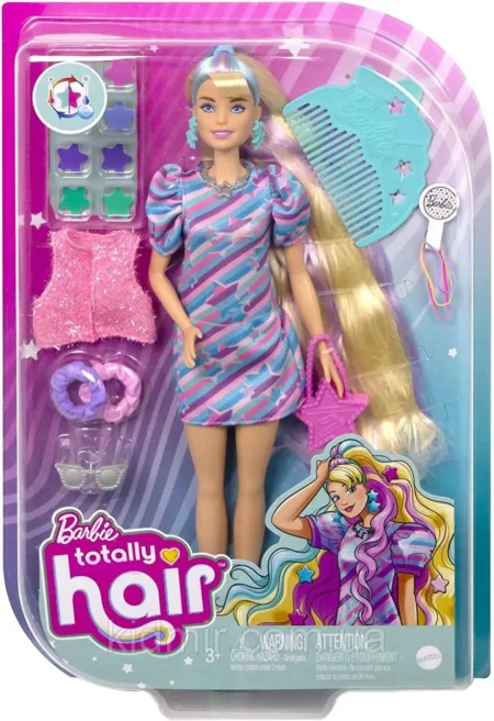 Лялька Barbie *Totally Hair* Зіркова красуня