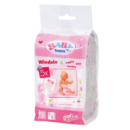 Подгузники для куклы BABY BORN (в наборе 5 шт)