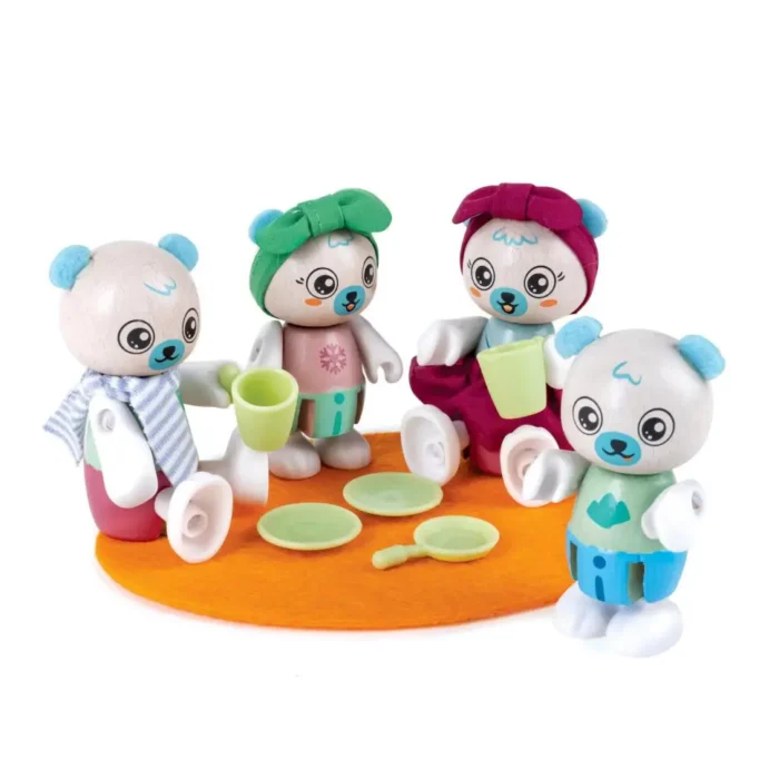 Ігровий набір Hape Сім'я білих ведмедиків (E3529) - Зображення 2