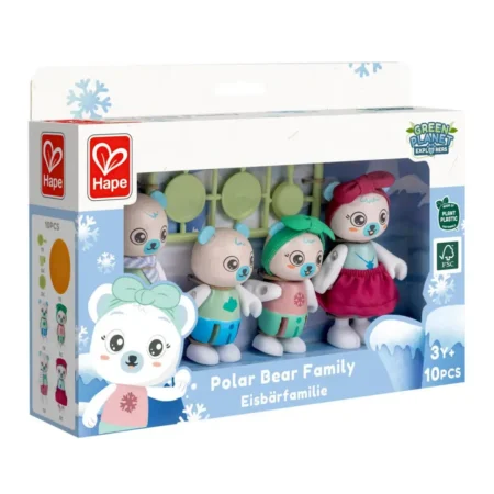 Ігровий набір Hape Сім'я білих ведмедиків (E3529)