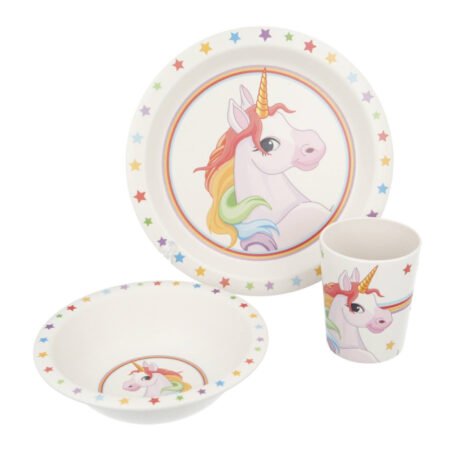 Набір посуду STOR BAMBOO 3 PCS SET UNICORNS - Зображення 2