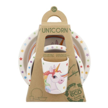 Набір посуду STOR BAMBOO 3 PCS SET UNICORNS