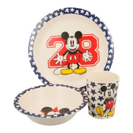 Набір посуду STOR BAMBOO 3 PCS SET WITH RIM MICKEY MOUSE - DISNEY - ALL STAR - Зображення 2
