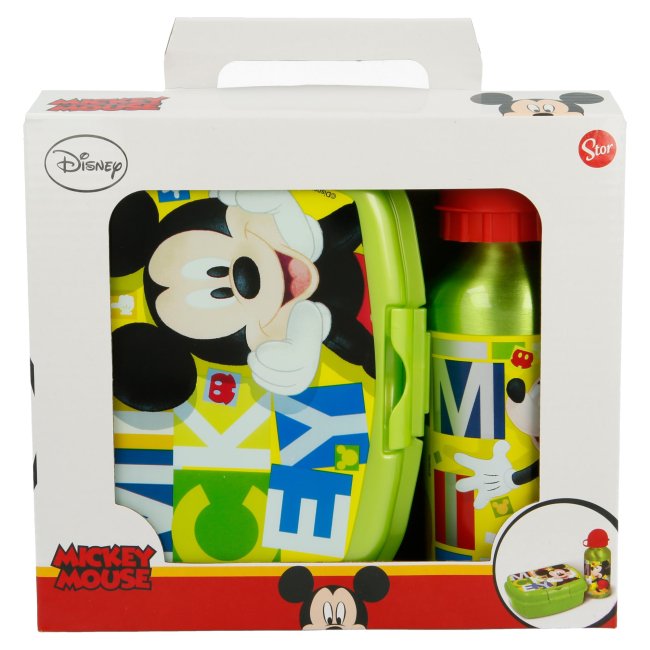 566103_2 Набір посуду STOR 2 PCS URBAN BACK TO SCHOOL SET IN GIFT BOX MICKEY WATERCOLORS - Зображення 1