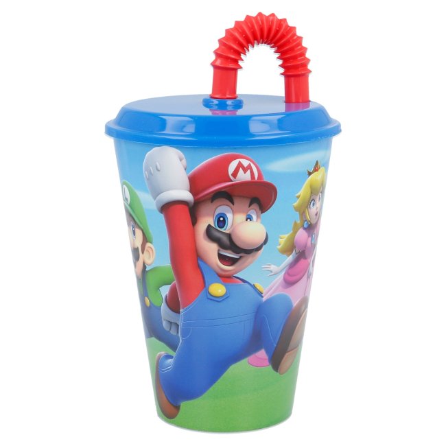 574869_1 Кружка спортивна дитяча Stor Easy Sport Tumbler 430 ML Super Mario - Зображення 1
