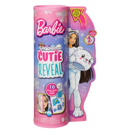 Лялька Barbie *Cutie Reveal* серії *Зимовий блиск* — полярне ведмежа