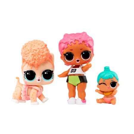 Набір ігрових фігурок L.O.L. Surprise! серії *OPP Tot + Pet + Lil Sis* - СПАЙКІ, КІТТІ, ЛІЛ ДЖЕННІ - Зображення 3