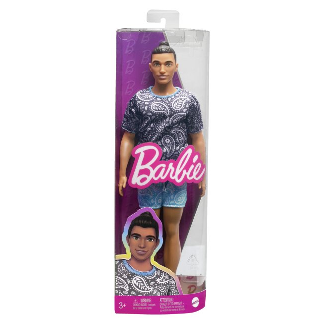 584834_5 Лялька Кен *Модник* в футболці з візерунком пейслі Barbie - Зображення 1