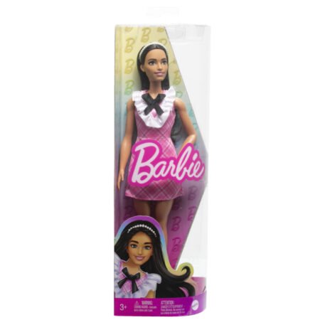 Лялька Barbie *Модниця* в рожевій сукні з жабо