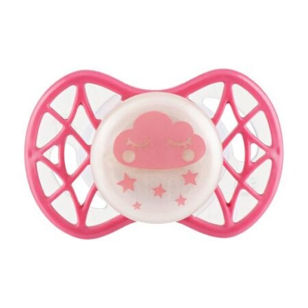 Пустушка Nuvita Air55 Cool 0міс+, симетрична, світиться у темряві, хмаринка, пряне яблуко