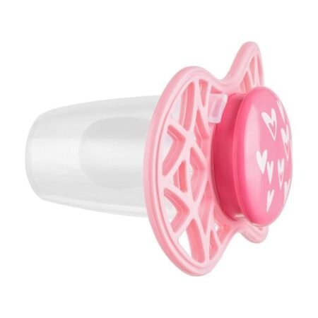 Пустушка Nuvita Air55 Cool 6міс+, симетрична, сердечки, рожевий - Зображення 2