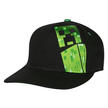 Бейсболка Minecraft Creepin Snap Back Hat-One Size-Black (Snap back)
