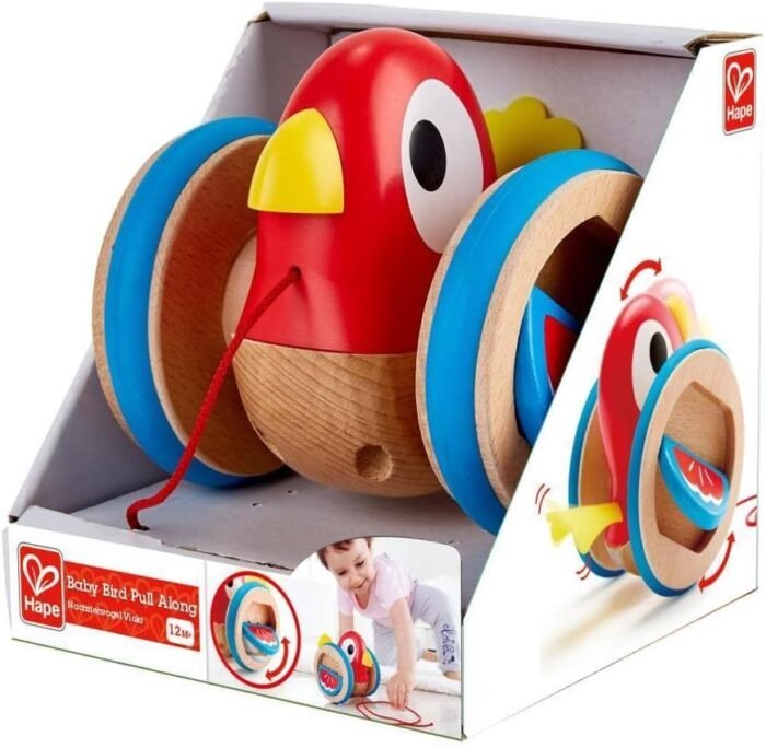 616x4oacX+L._AC_SL1024_ Дерев'яна каталка Hape Пташеня (E0360) - Зображення 1