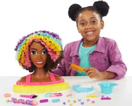 Ігровий набір Barbie - манекен для зачісок з серії перевтілення *Кудрява* - Зображення 6