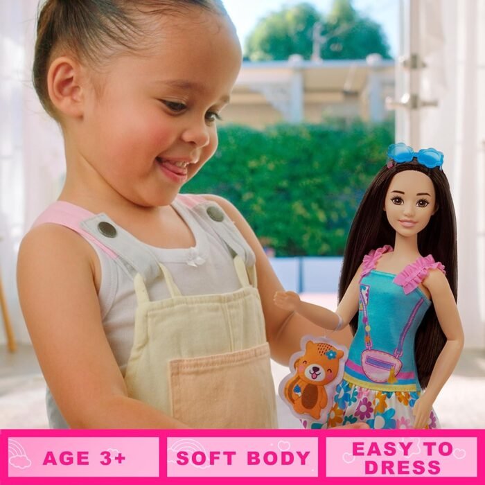 Лялька Barbie Моя перша Barbie брюнетка з білченям (HLL22) - Зображення 5