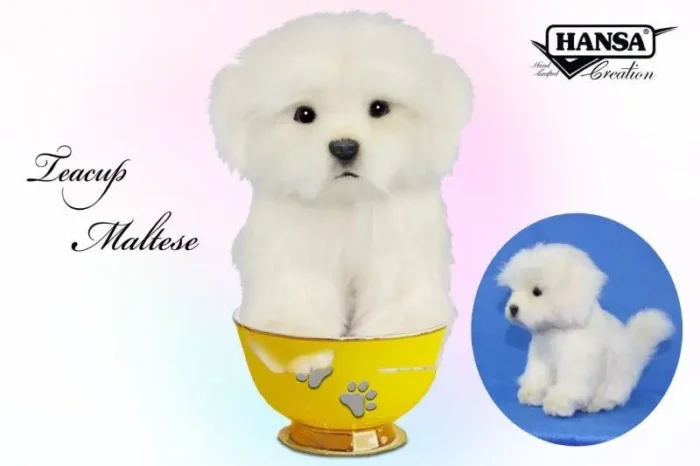 HANSA М'яка іграшка Мальтез - висота 15см - Зображення 1