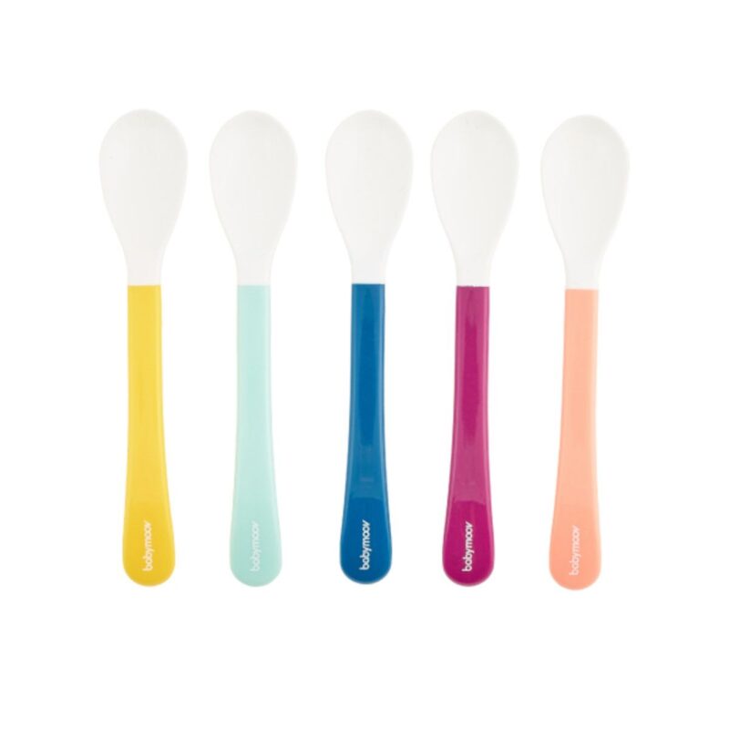 Набір з 5 дитячих ложок Multicolor (2-й рік)