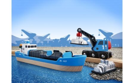 Корабель для залізниці BRIO з вагоном-краном (33534) - Зображення 5