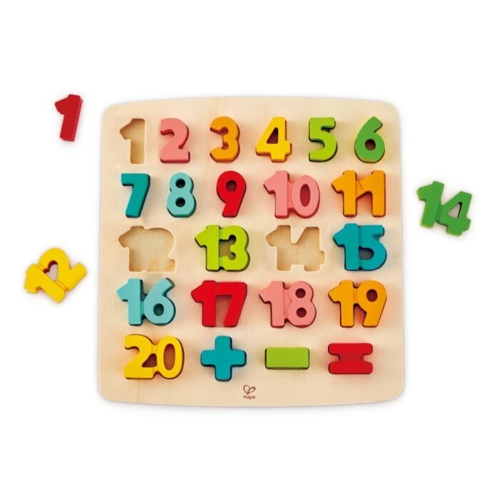 Дерев'яний пазл Hape Цифри (E1550) - Зображення 2