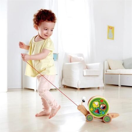 Дерев'яна каталка-сортер Hape Равлик (E0349) - Зображення 4