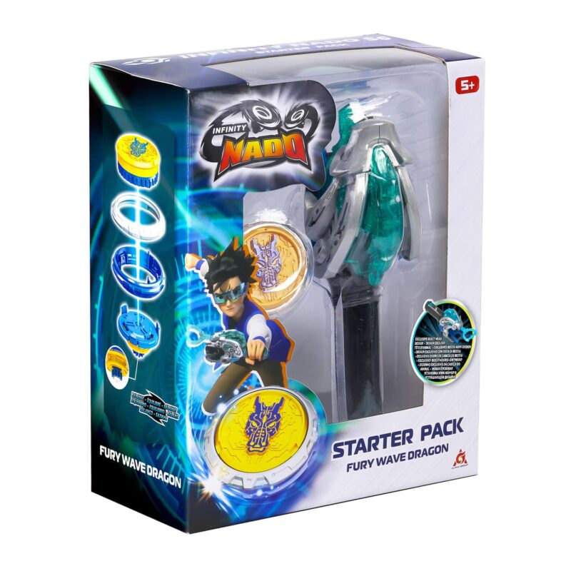 Дзиґа Infinity Nado VI серія Starter Pack Fury Wave Dragon Лютий Дракон