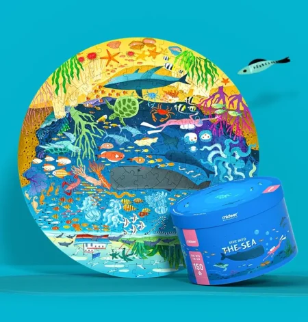 Круглый пазл Морской