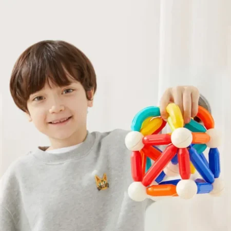 Магнітний конструктор Палички веселки, 60 деталей - Зображення 5