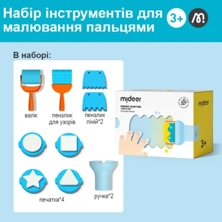 Набір іграшковий FINGER PAINT TOOLS SET - Зображення 3