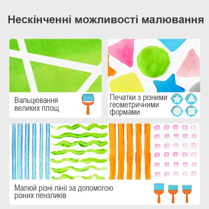 Набір іграшковий FINGER PAINT TOOLS SET - Зображення 7
