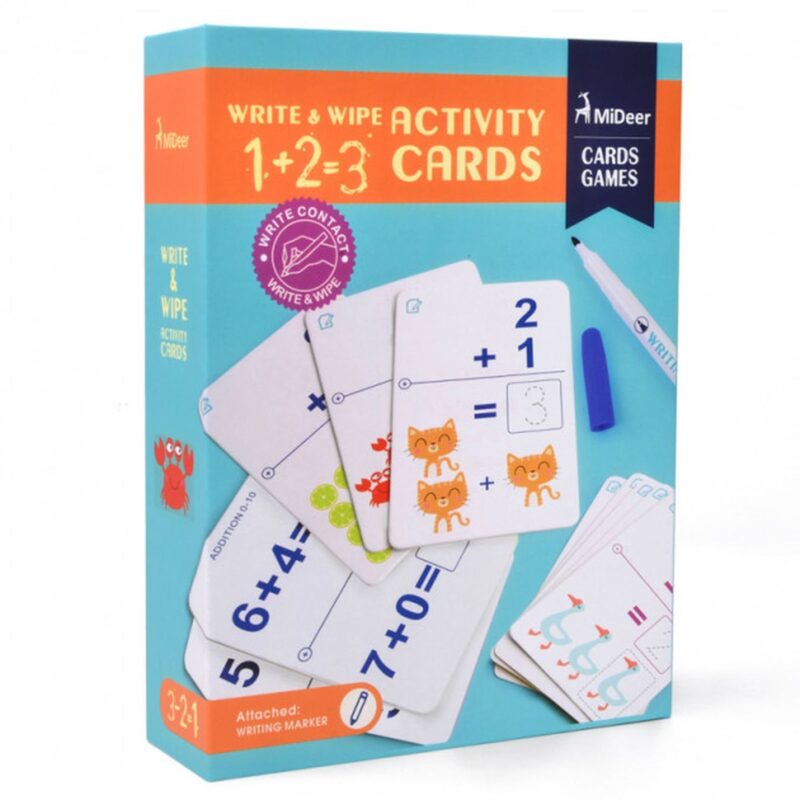 Набір іграшковий WIPE CARD 1+2=3
