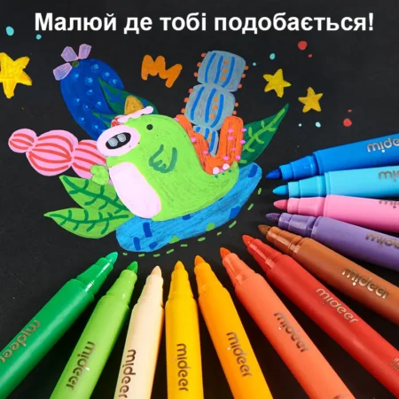 Універсальні маркери - 10 кольорів - Зображення 4