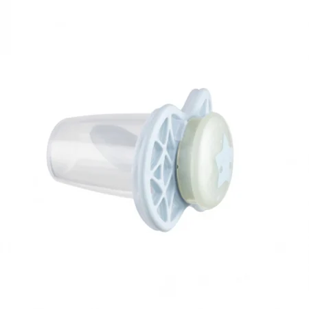 Пустушка Nuvita Air55 Cool 0міс+, ортодонтична, світиться у темряві, зірка, аквамариновий - Зображення 2