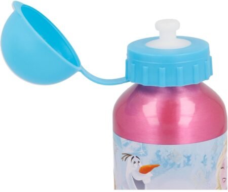Пляшка для води дитяча STOR ALUMINIUM BOTTLE 400 ML FROZEN IRIDESCENT AQUA