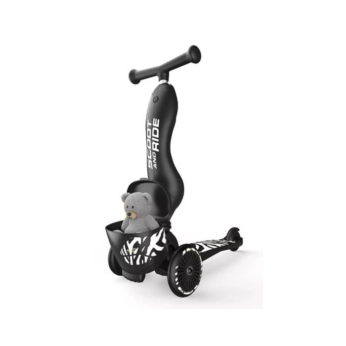 U0885951_7big_1702907968 Самокат Scoot and Ride серии Highwaykick-1 Lifestyle зебра, до 3р/20кг - Зображення 4