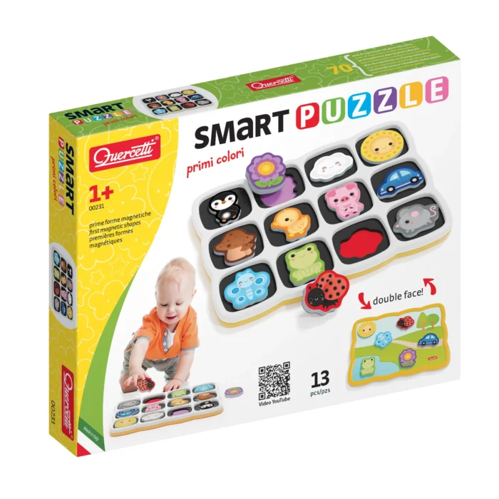 Игровой набор серии *Smart Puzzle* - ЦВЕТА (12 шт. + доска) - Зображення 1