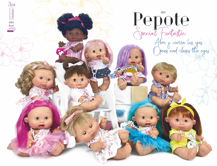 Лялька Nines Pepotes Funtastic 0424 закриває очі, 26 см - Зображення 1