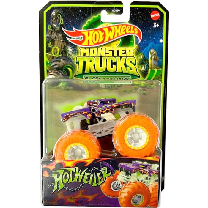 Базова машинка-позашляховик 1:64 *Сяючі в темряві* серії *Monster Trucks* Hot Wheels - Зображення 5