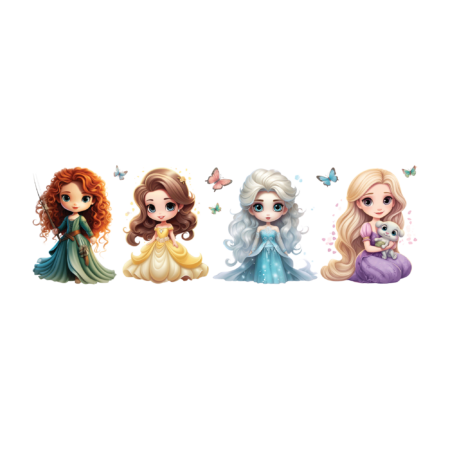 Тимчасові тату - маленькі принцеси