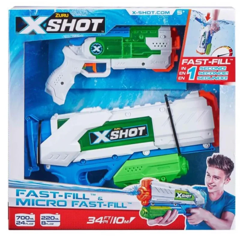 X -Shot Warfare Набір водних бластеров Fast Fill Medium And Small, 56225R