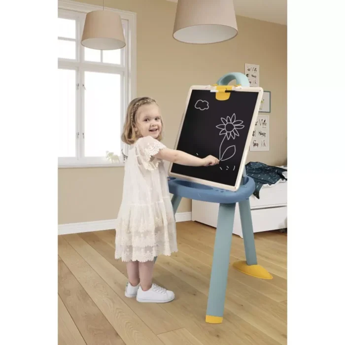 Мольберт зі з'ємною дошкою та 7 аксес., синьо-бежевий, 3+ - Зображення 2