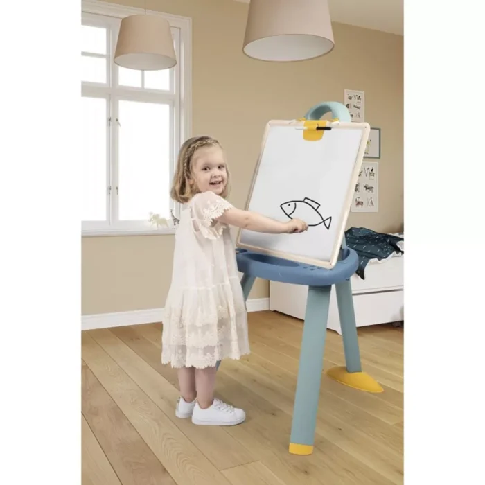 Мольберт зі з'ємною дошкою та 7 аксес., синьо-бежевий, 3+ - Зображення 3