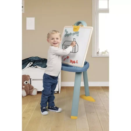 Мольберт зі з'ємною дошкою та 7 аксес., синьо-бежевий, 3+ - Зображення 4