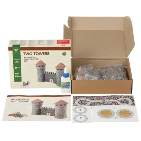 Іграшка-конструктор з міні-цеглинок *Дві вежі*, серія *Старе місто*, артикул 70224 - Зображення 2
