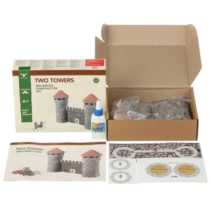 Іграшка-конструктор з міні-цеглинок *Дві вежі*, серія *Старе місто*, артикул 70224 - Зображення 2