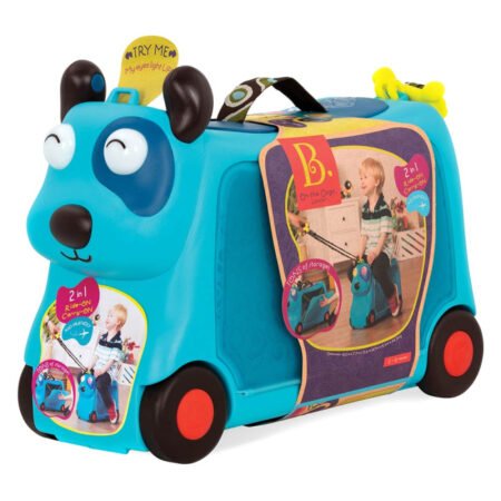 Детский чемодан-каталка для путешествий - ПЕСИК-ТУРИСТ