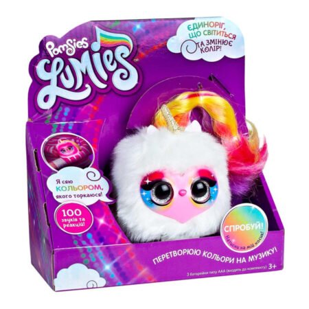 Игровой набор с интерактивным единорогом POMSIES LUMIES - ПИКСИ