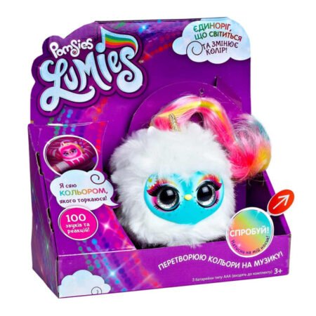 Игровой набор с интерактивным единорогом POMSIES LUMIES - СПАРКЛ