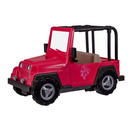 Транспорт для ляльок Our Generation Рожевий джип з чорною рамкою