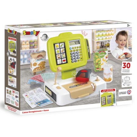 Електронна каса зі сканером, звук. та світл. еф., аксес., 21 х 16 х 21,5 см, 3+